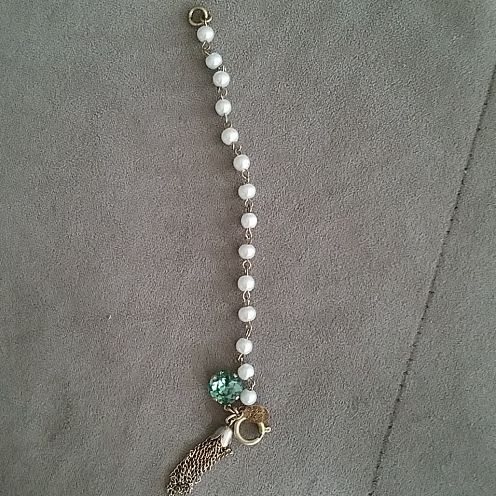 Victoria Lynn Swarovski crystal and pearl bracelet